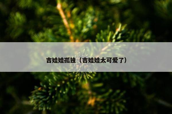 吉娃娃孤独（吉娃娃太可爱了）