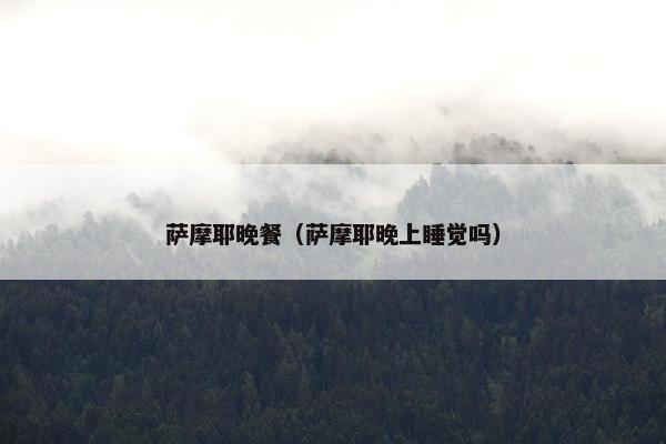 萨摩耶晚餐（萨摩耶晚上睡觉吗）