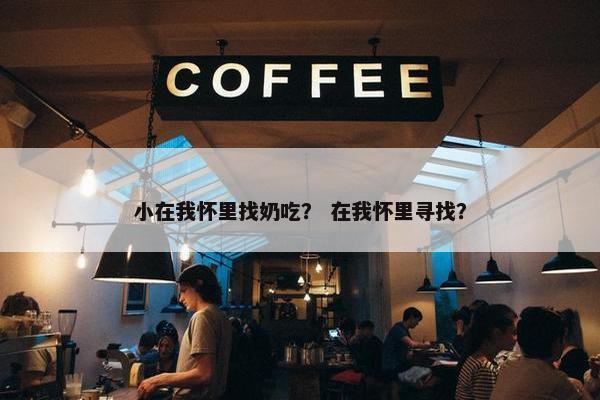 小在我怀里找奶吃？ 在我怀里寻找？