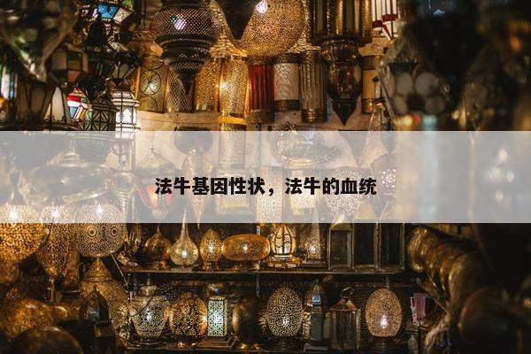 法牛基因性状，法牛的血统