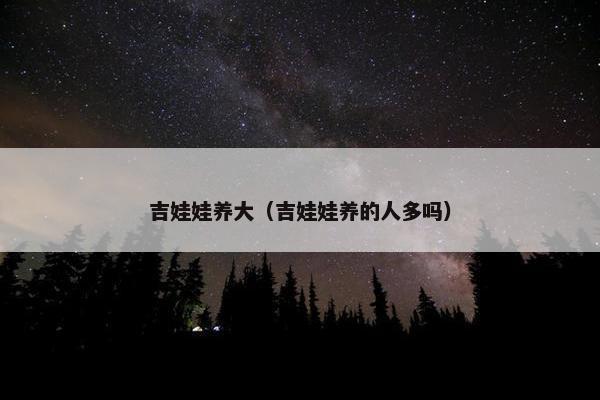 吉娃娃养大（吉娃娃养的人多吗）