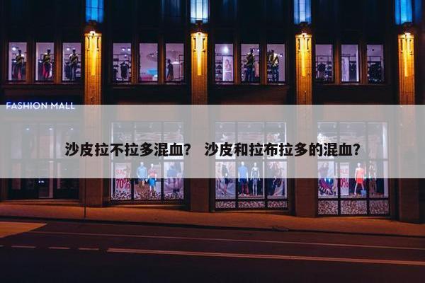 沙皮拉不拉多混血？ 沙皮和拉布拉多的混血？
