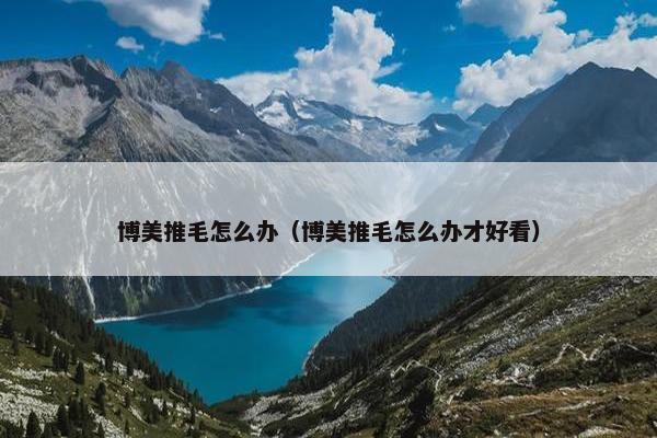 博美推毛怎么办（博美推毛怎么办才好看）
