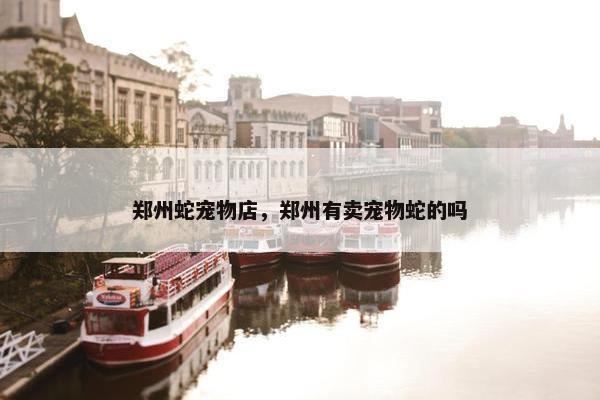 郑州蛇宠物店，郑州有卖宠物蛇的吗