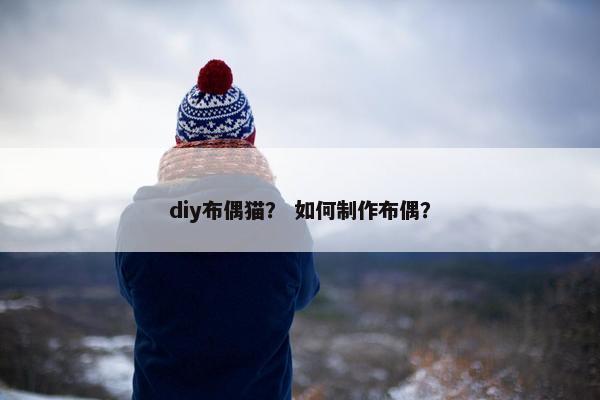 diy布偶猫？ 如何制作布偶？