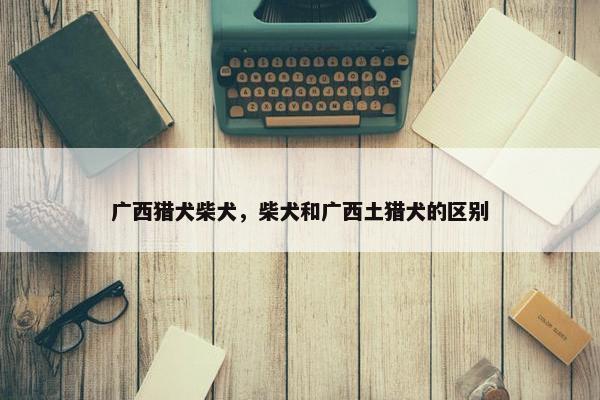广西猎犬柴犬，柴犬和广西土猎犬的区别