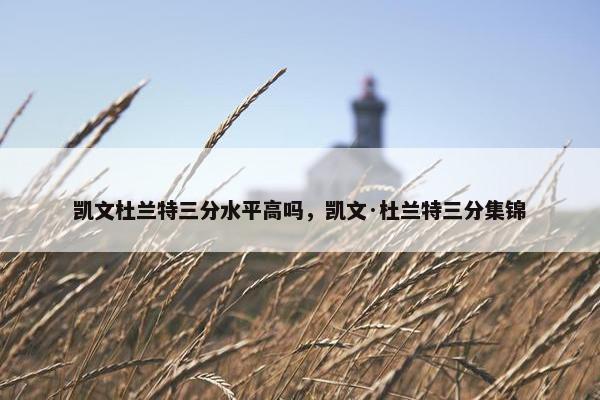 凯文杜兰特三分水平高吗，凯文·杜兰特三分集锦