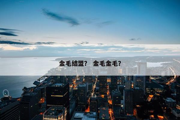 金毛结盟？ 金毛金毛？