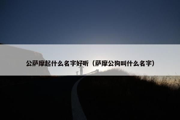 公萨摩起什么名字好听（萨摩公狗叫什么名字）
