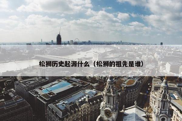 松狮历史起源什么（松狮的祖先是谁）