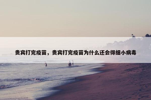 贵宾打完疫苗，贵宾打完疫苗为什么还会得细小病毒