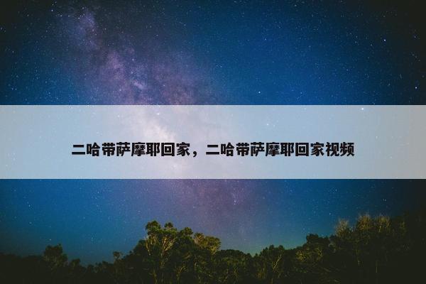 二哈带萨摩耶回家，二哈带萨摩耶回家视频