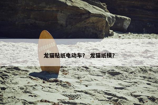 龙猫贴纸电动车？ 龙猫纸模？