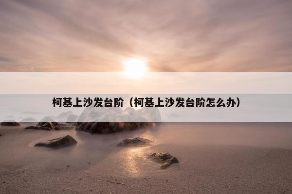 柯基上沙发台阶（柯基上沙发台阶怎么办）