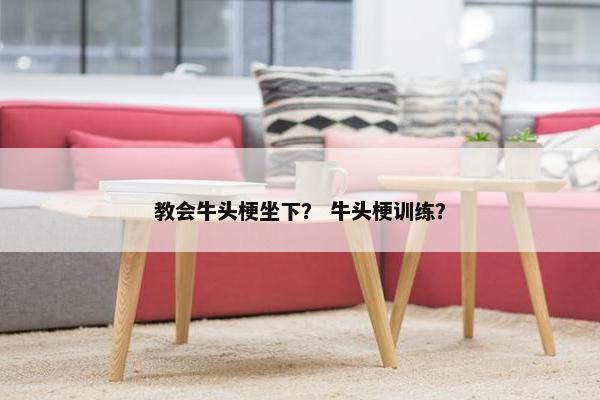 教会牛头梗坐下？ 牛头梗训练？