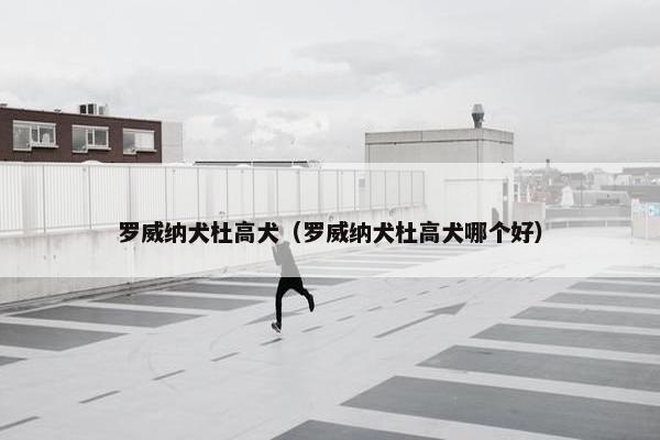 罗威纳犬杜高犬（罗威纳犬杜高犬哪个好）