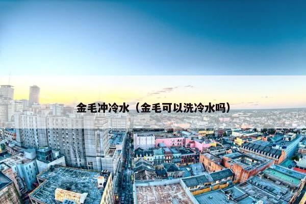 金毛冲冷水（金毛可以洗冷水吗）