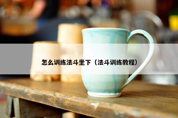 怎么训练法斗坐下（法斗训练教程）