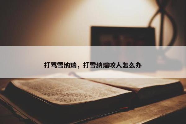 打骂雪纳瑞，打雪纳瑞咬人怎么办