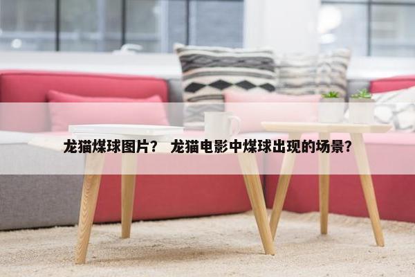 龙猫煤球图片？ 龙猫电影中煤球出现的场景？