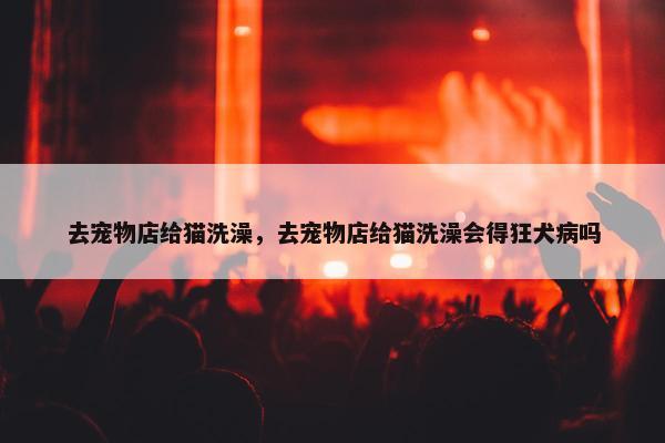 去宠物店给猫洗澡，去宠物店给猫洗澡会得狂犬病吗
