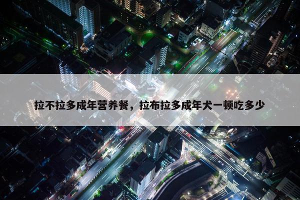 拉不拉多成年营养餐，拉布拉多成年犬一顿吃多少