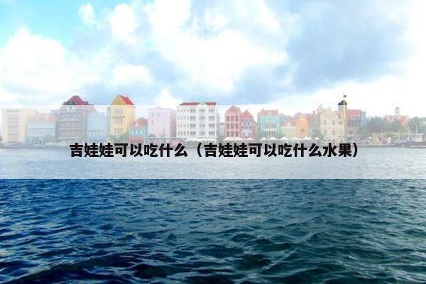 吉娃娃可以吃什么（吉娃娃可以吃什么水果）