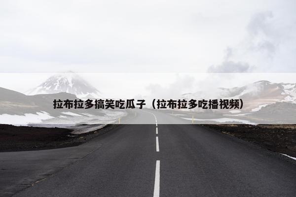 拉布拉多搞笑吃瓜子（拉布拉多吃播视频）