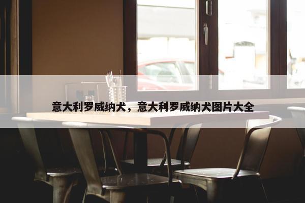 意大利罗威纳犬，意大利罗威纳犬图片大全