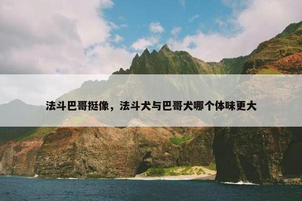法斗巴哥挺像，法斗犬与巴哥犬哪个体味更大