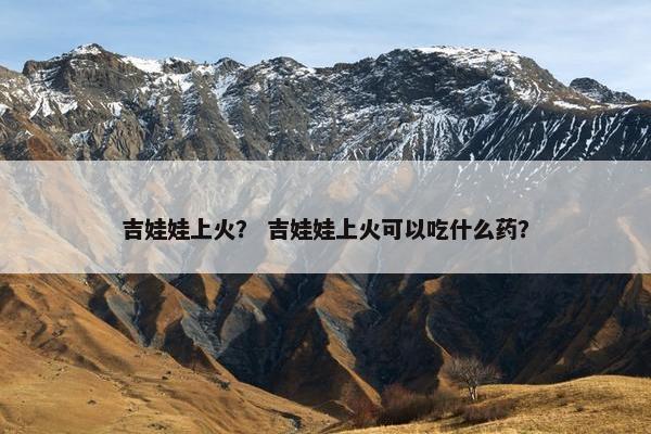 吉娃娃上火？ 吉娃娃上火可以吃什么药？