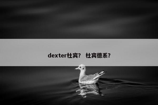 dexter杜宾？ 杜宾德系？