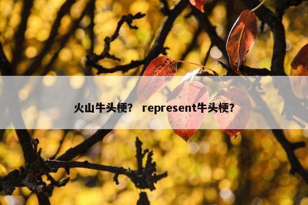 火山牛头梗？ represent牛头梗？