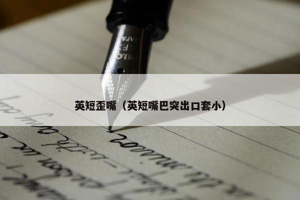 英短歪嘴（英短嘴巴突出口套小）