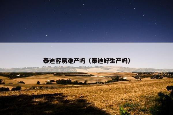 泰迪容易难产吗（泰迪好生产吗）
