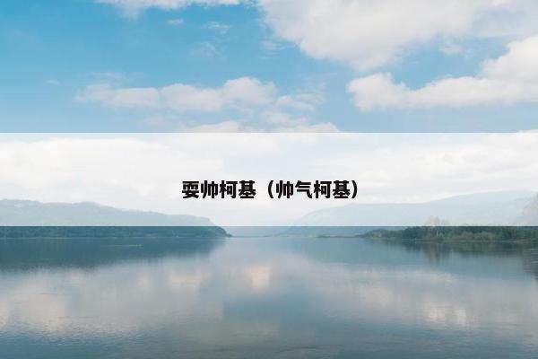 耍帅柯基（帅气柯基）