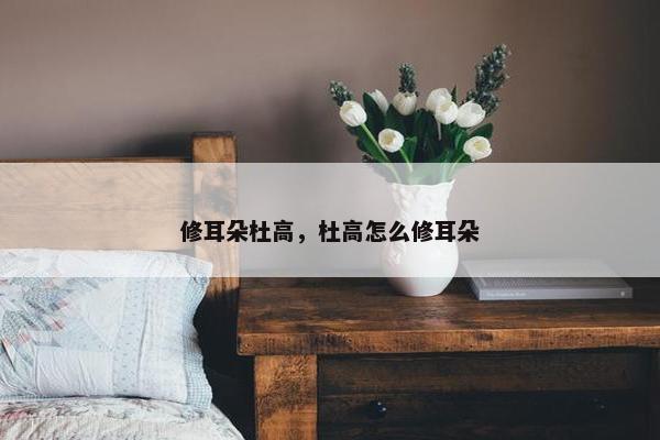 修耳朵杜高，杜高怎么修耳朵