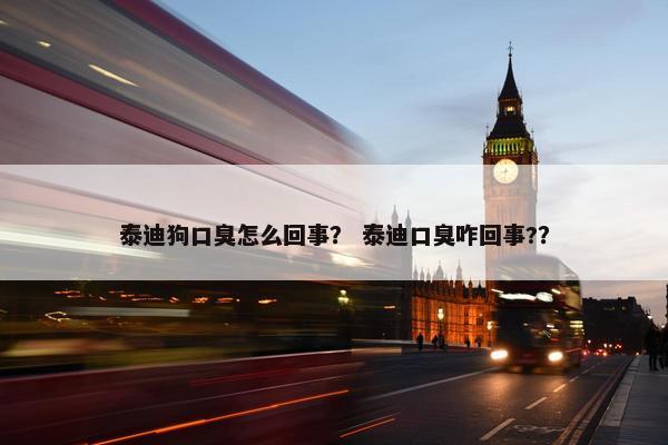 泰迪狗口臭怎么回事？ 泰迪口臭咋回事?？