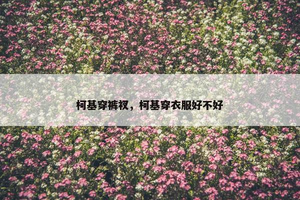 柯基穿裤衩，柯基穿衣服好不好