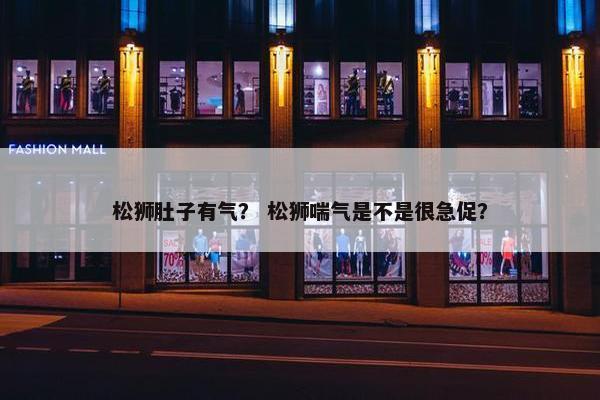 松狮肚子有气？ 松狮喘气是不是很急促？