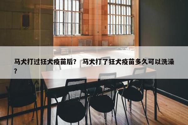 马犬打过狂犬疫苗后？ 马犬打了狂犬疫苗多久可以洗澡？