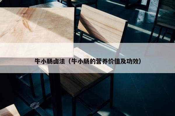 牛小肠卤法（牛小肠的营养价值及功效）