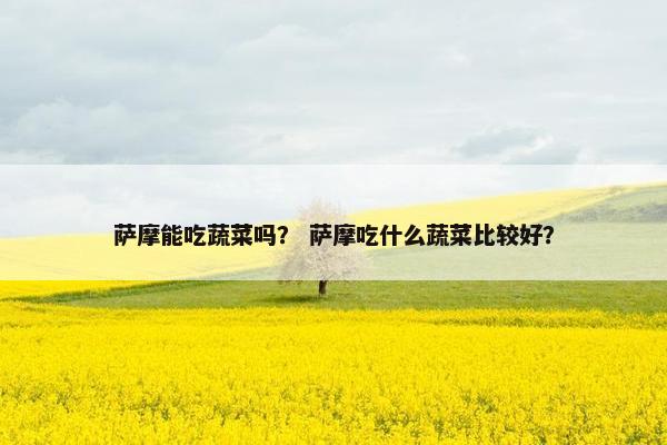 萨摩能吃蔬菜吗？ 萨摩吃什么蔬菜比较好？
