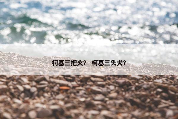 柯基三把火？ 柯基三头犬？