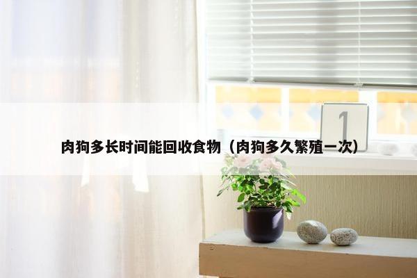 肉狗多长时间能回收食物（肉狗多久繁殖一次）