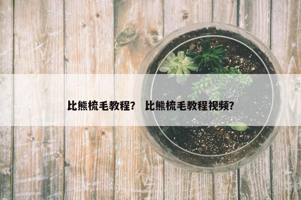 比熊梳毛教程？ 比熊梳毛教程视频？