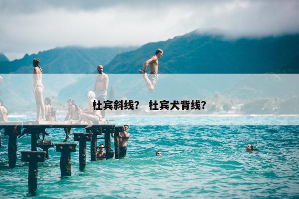 杜宾斜线？ 杜宾犬背线？