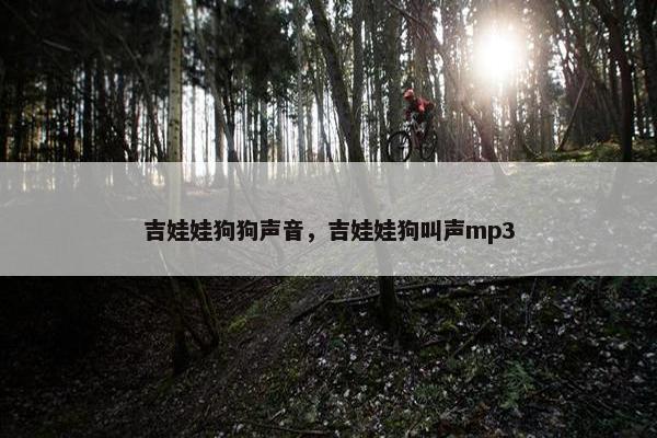 吉娃娃狗狗声音，吉娃娃狗叫声mp3