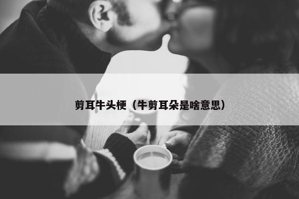 剪耳牛头梗（牛剪耳朵是啥意思）