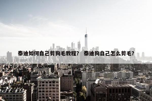 泰迪如何自己剪狗毛教程？ 泰迪狗自己怎么剪毛？